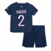 Billige Paris Saint-Germain Achraf Hakimi #2 Børnetøj Hjemmebanetrøje til baby 2023-24 Kortærmet (+ korte bukser)